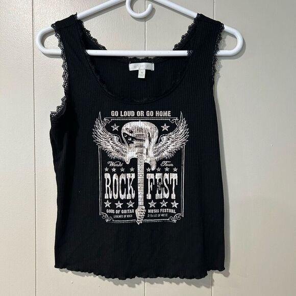 Ultra flirt tank top  Rock fest sz: Medium - Picture 1 of 4